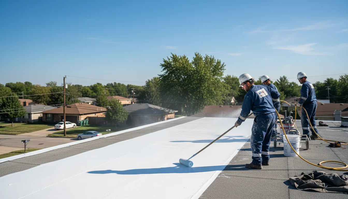 Commercial roof coating in Meeker, OK near me